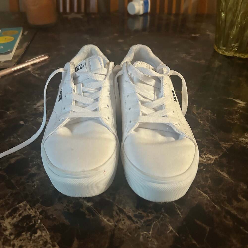 Vans Seldan White Canvas Low Top Sneakers